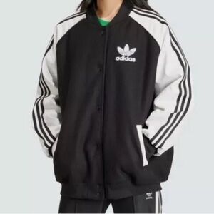 Adidas Monochrome Striped Jacket